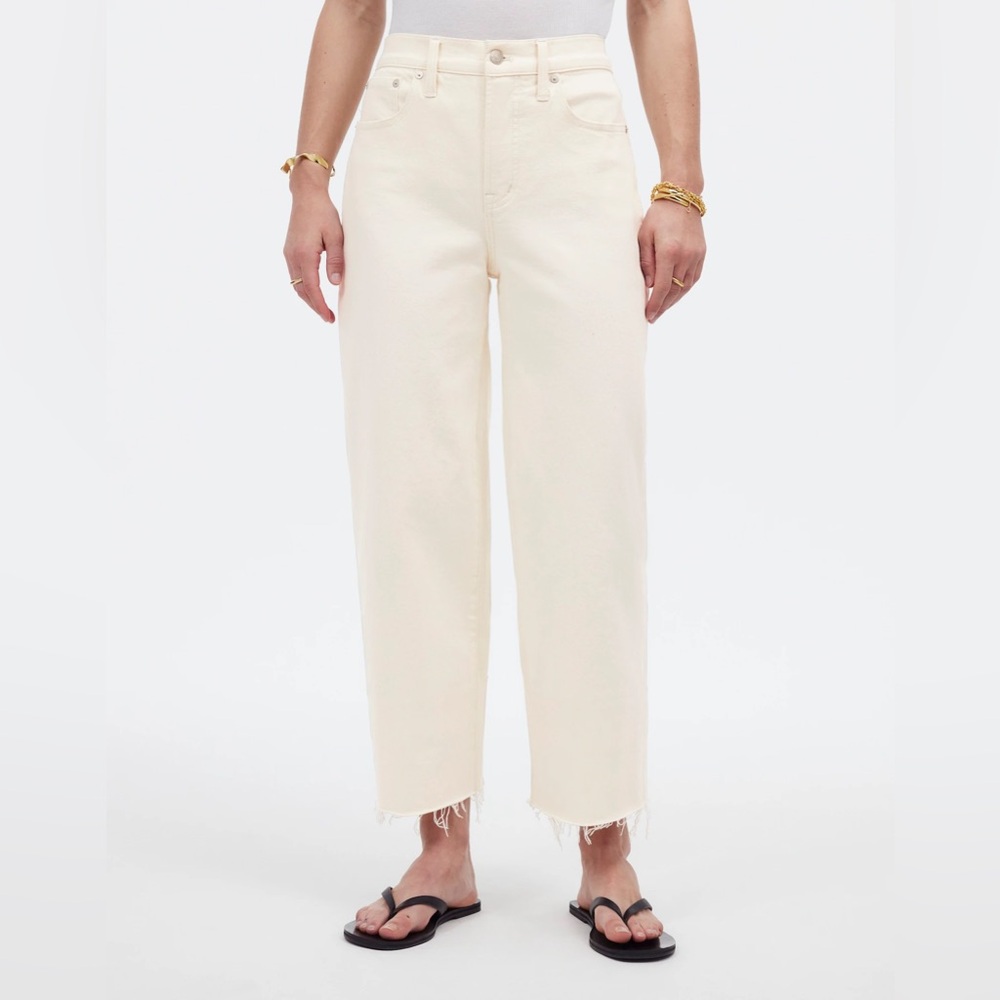 NWT Madewell Women’s Petite Perfect Vintage Wide-Leg Crop Jean - Size 32P